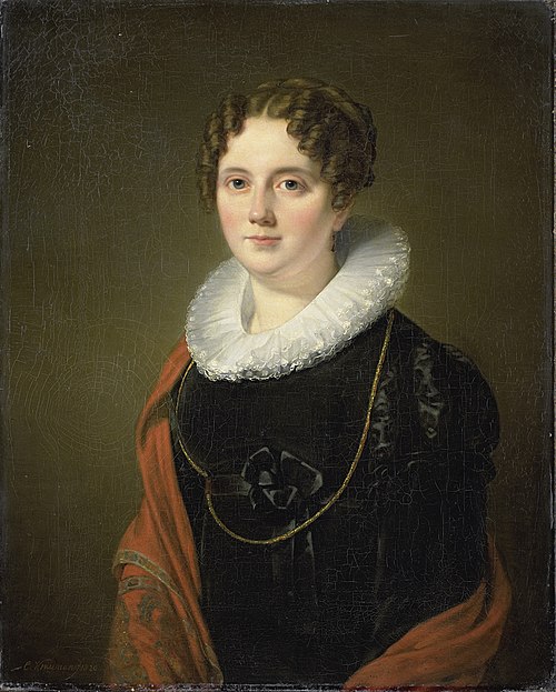 Portrait of Marie Allebé-Herckenrath, Grandmother of the Painter August Allebé, 1820, Cornelis Kruseman