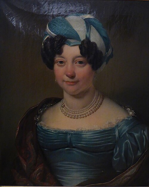 Portrait of Clara Elisabeth Helmich (1783-1837), wife of Jacobus Petrus Yvo Diert van Melissant (177, 1826, Cornelis Kruseman