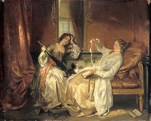 La Conversation, 1850, David Joseph Bles