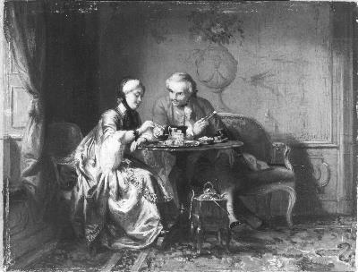 De troostbare weduwe, 1856, David Joseph Bles