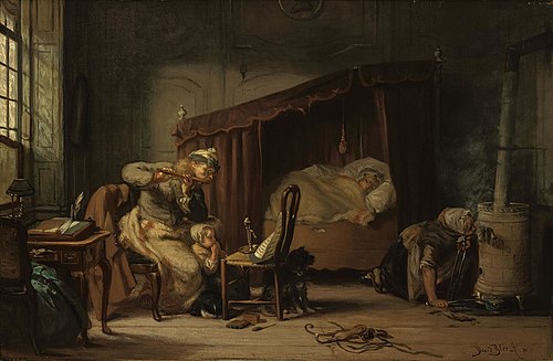 The Player of a Wind Instrument, 1855, David Joseph Bles