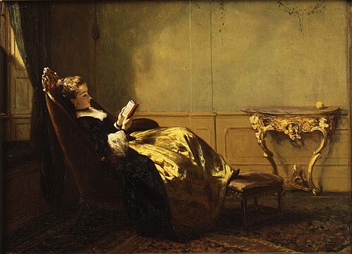 Reading lady, 1869, David Joseph Bles