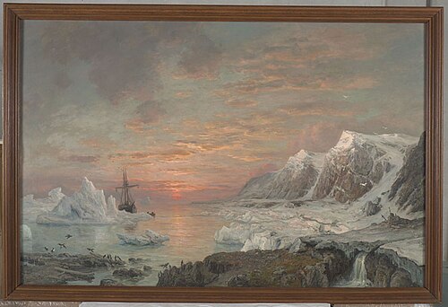 De schoener Willem Barents op expeditie in de Noordelijke IJszee, 1898, Louis Apol