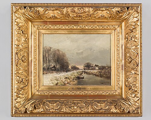 Winterlandschap, 1900, Louis Apol