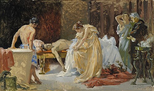 The Death of Lucan, 1887, José Garnelo y Alda