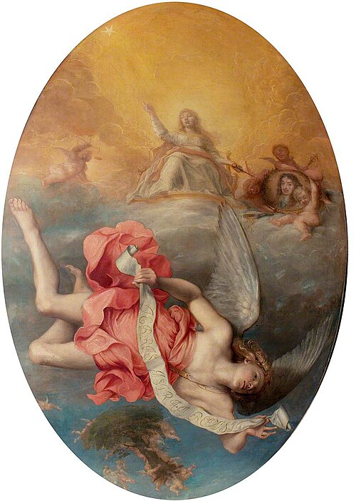 Astraea Returns to Earth (The Apotheosis of Charles II), , John Michael Wright