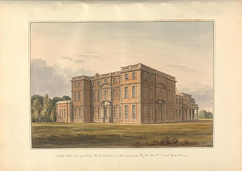 South West View of Newby Hall, Yorkshire; the Seat of the Right Hon'ble Lord Grantham, 1805, George Stubbs