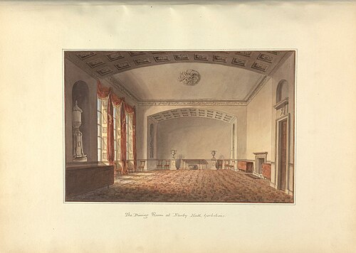 The Dining Room at Newby Hall, Yorkshire, 1816, George Stubbs