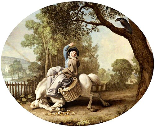 The Farmer's Wife and the Raven, 1782, George Stubbs