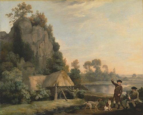 Two Gentlemen Going a Shooting, with a View of Creswell Crags, Taken on the Spot, 1767, George Stubbs