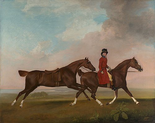 William Anderson with two Saddle-Horses, 1793, George Stubbs