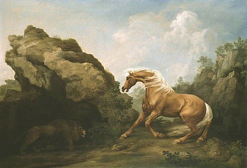 Horse Frightened by a Lion, 1763, George Stubbs