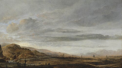 Panoramic landscape, 1645, Aernout van der Neer
