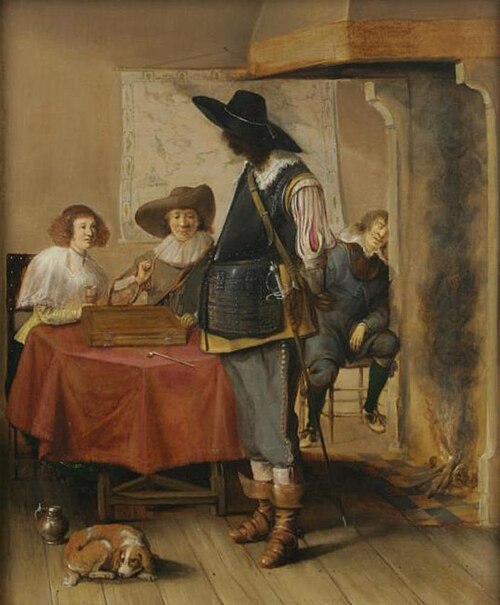 Company by the Fireside, 1632, Aernout van der Neer
