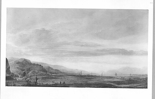 Landscape with the sea, 1628, Aernout van der Neer