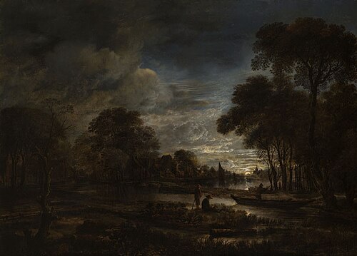 Dutch Village by Sunrise, , Aernout van der Neer