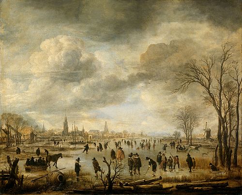 River View in Winter, 1657, Aernout van der Neer