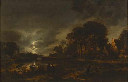 Moonlight Landscape, 1648, Aernout van der Neer