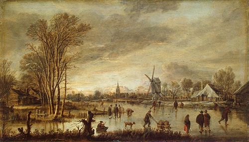 Rivière en hiver, 1645, Aernout van der Neer