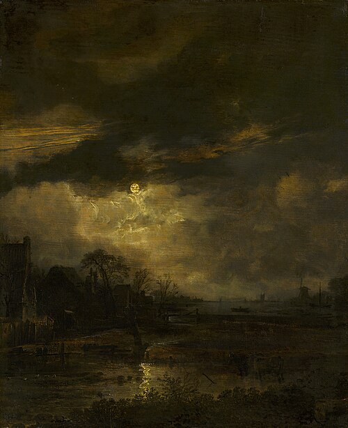 Landscape at Sunset, 1647, Aernout van der Neer