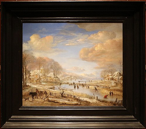 Paysage d'hiver, 1647, Aernout van der Neer