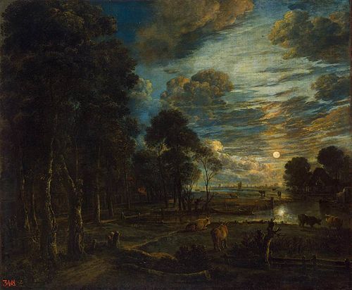 Night Landscape, 1650, Aernout van der Neer