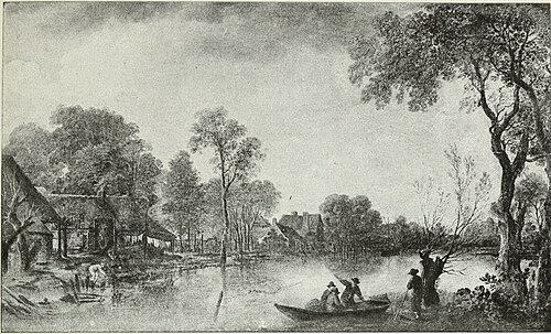 River Scene: Morning, 1650, Aernout van der Neer
