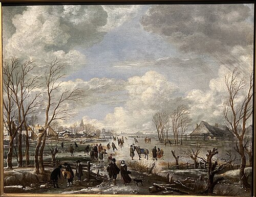 Winter pleasures, 1655, Aernout van der Neer