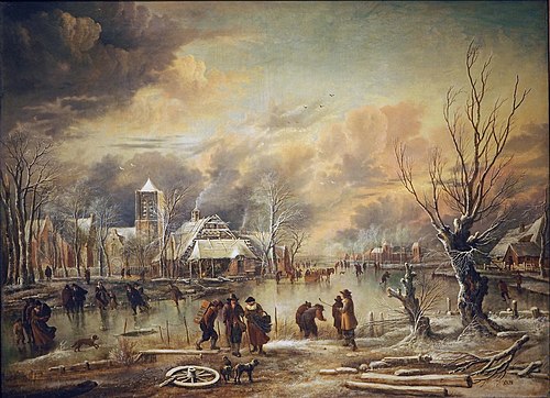 Winter Pleasures, 1665, Aernout van der Neer
