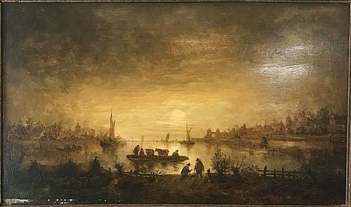 A Cattle Ferry, 1665, Aernout van der Neer