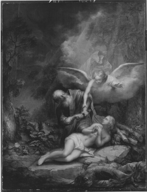 Abraham opfert Isaak, 1717, Johann Christian Sperling
