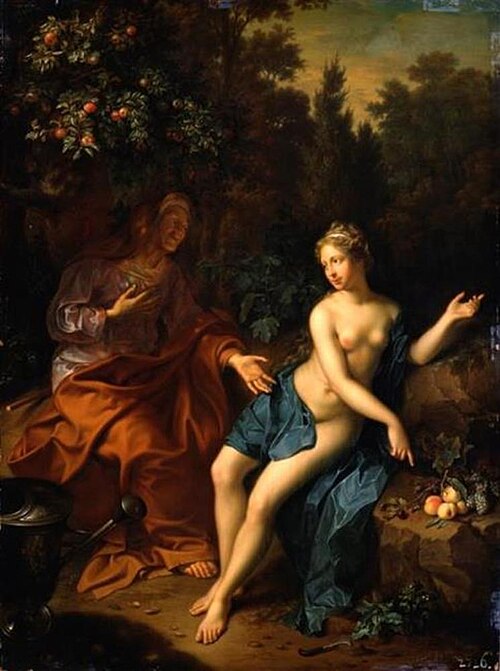 Vertumnus and Pomona, 1719, Johann Christian Sperling