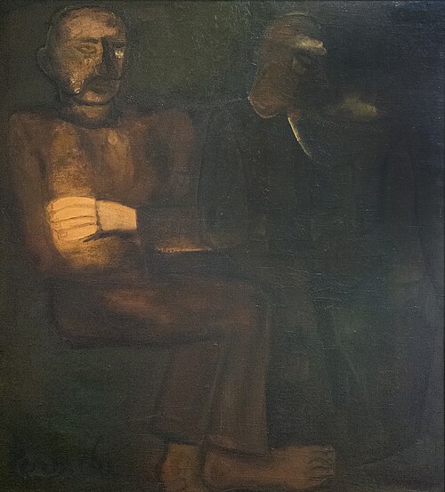 Boer en boerin, 1928, Constant Permeke