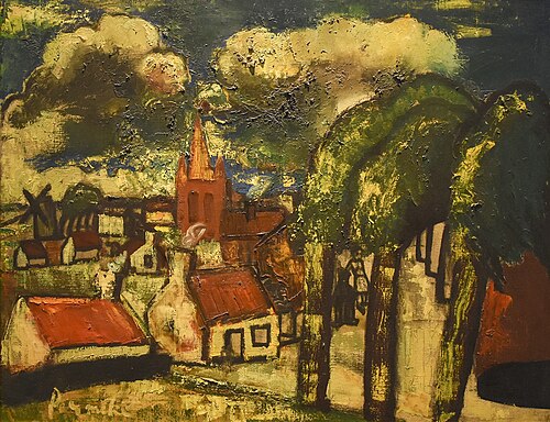 Dorp in de lente, 1936, Constant Permeke
