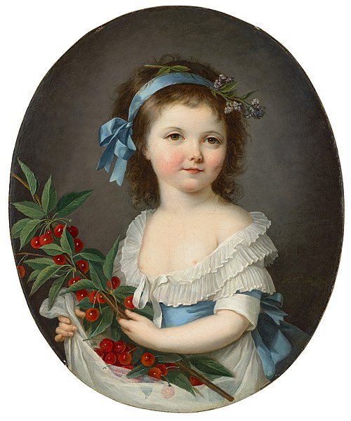 Fillette aux cerises, 1787, Marie-Élisabeth Gabiou