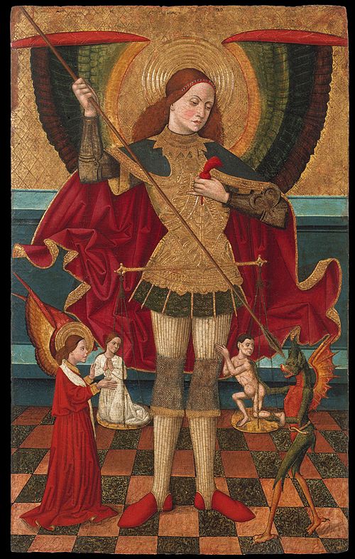 Saint Michael Weighing Souls, 1490, Juan de la Abadia