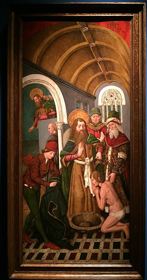 Sant Jaume el major bateja el mag Hermògenes, 1480, Martín Bernat