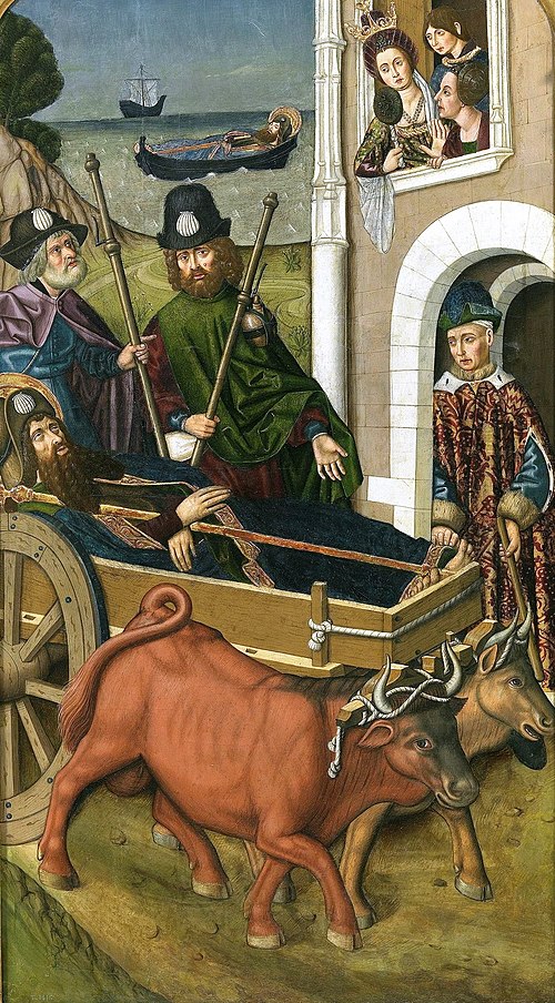 The Translation of the Body of Saint James the Greater at the Palace of Queen Lupa, 1480, Martín Bernat