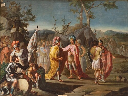 Aníbal en los Alpes o Encuentro de dos caudillos romanos, 1778, Rafael Ximeno y Planes
