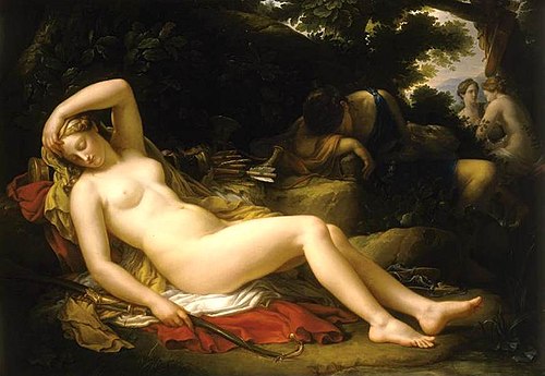 Diane et ses nymphes, 1750, Étienne-Barthélémy Garnier