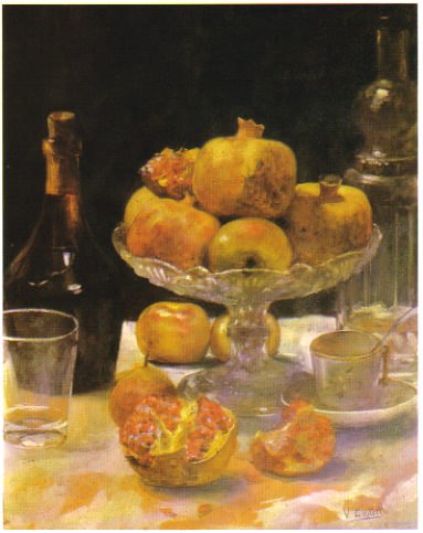 Bodegón de granadas, 1916, Vicent Castell i Domènech