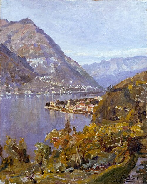 Sul lago di Como, 1930, Lazzaro Pasini