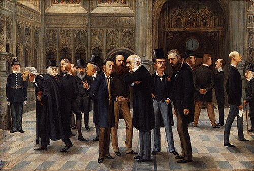 The Lobby of the House of Commons, 1886, 1886, Liborio Prosperi