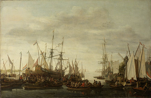 The Keelhauling of the Ship’s Surgeon of Admiral Jan van Nes, 1673, Lieve Verschuier