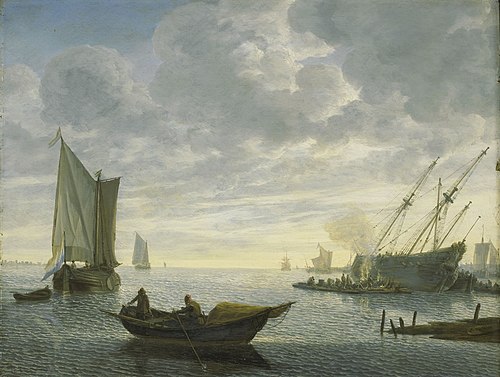 Caulking a ship, 1673, Lieve Verschuier