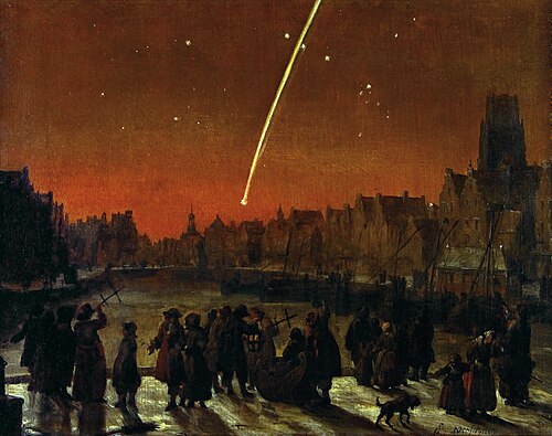 Staartster (komeet) boven Rotterdam, 1680, Lieve Verschuier