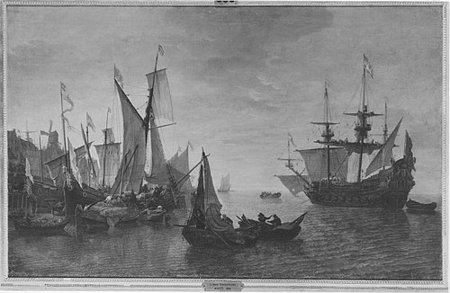 Schiffe im Hafen, 1661, Lieve Verschuier
