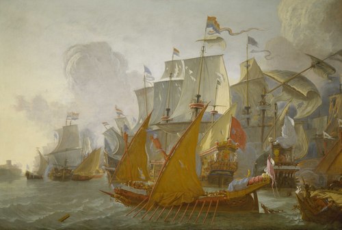 Action Between the Dutch Fleet and Barbary Pirates, 1670, Lieve Verschuier