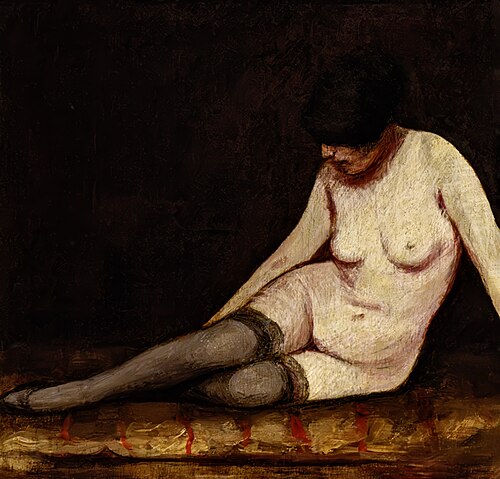 Nu féminin en bas de soie, 1923, Lino Selvatico