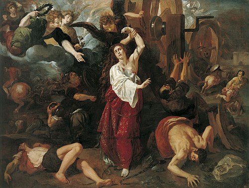 The Martyrdom of St Catherine of Alexandria, 1617, Vicente Castelló